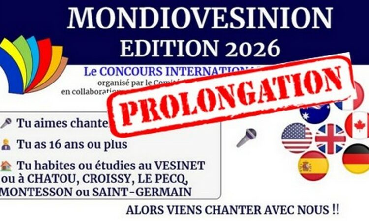Mondiovesinion 2026 ! Prolongation des inscriptions jusqu'au 5 Avril 2026