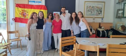 Accueil_avec le groupe de flamenco